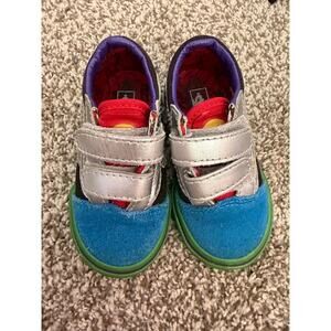 Vans x Marvel Toddler Size 6 Avengers Comic Print Hook & Loop Sneakers